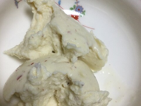 マシュマロとりんごでアイスクリーム